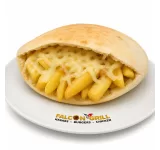 CHIPS IN PITTA WITH CHEESE